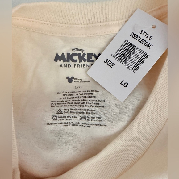 Disney Mickey & Minnie Christmas Adult Unisex Pajama Set Size L NWT - Picture 3 of 6